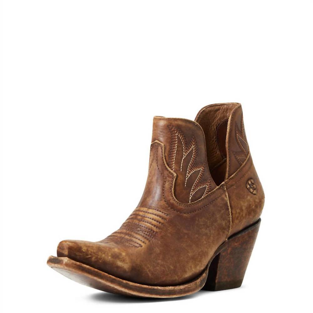 ARIAT women's hazel western boots in naturally distressed brown
